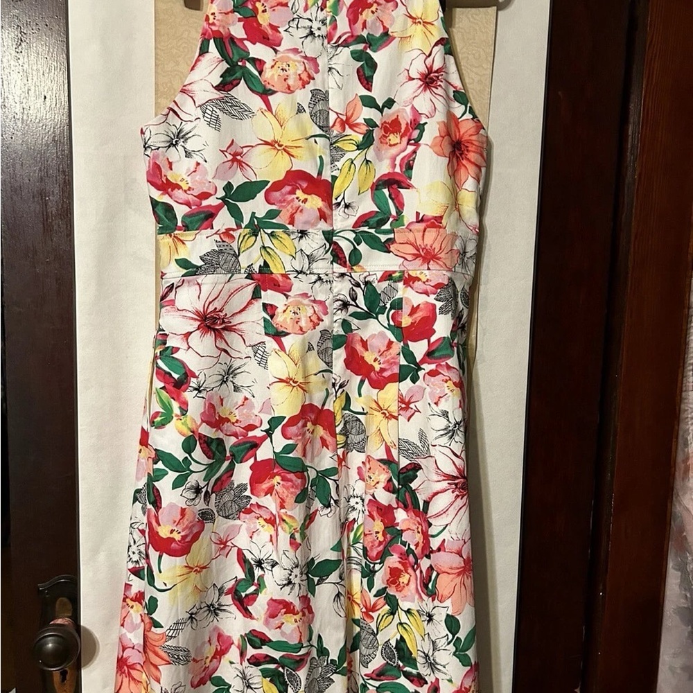 New W Tag Cleo Sleeveless Cotton Floral Dress, Sz 12